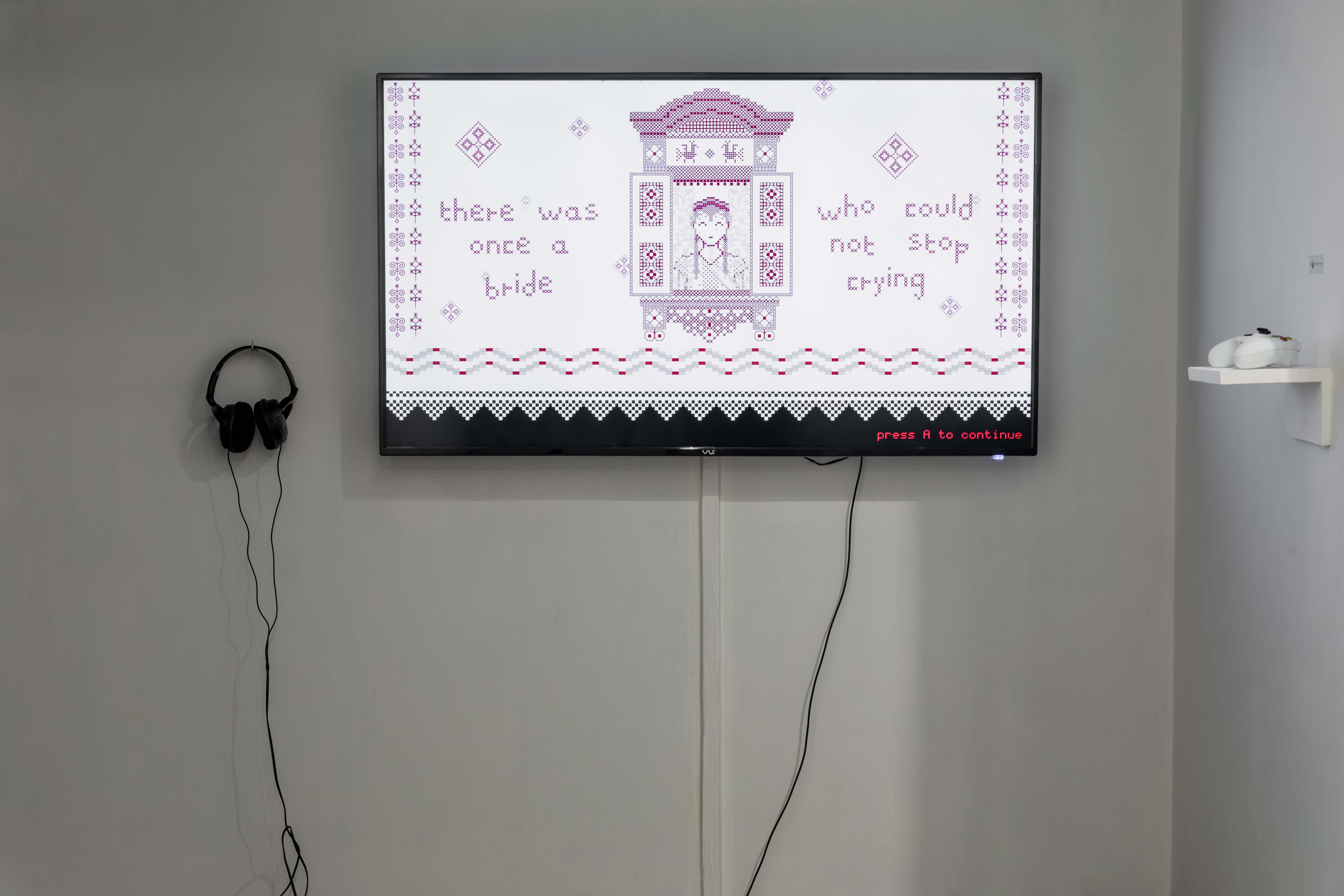 The Bride Who Could Not Stop Crying, Install View